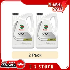 (2 pack) Castrol GTX 10W-30 Conventional Motor Oil, 5 Quarts