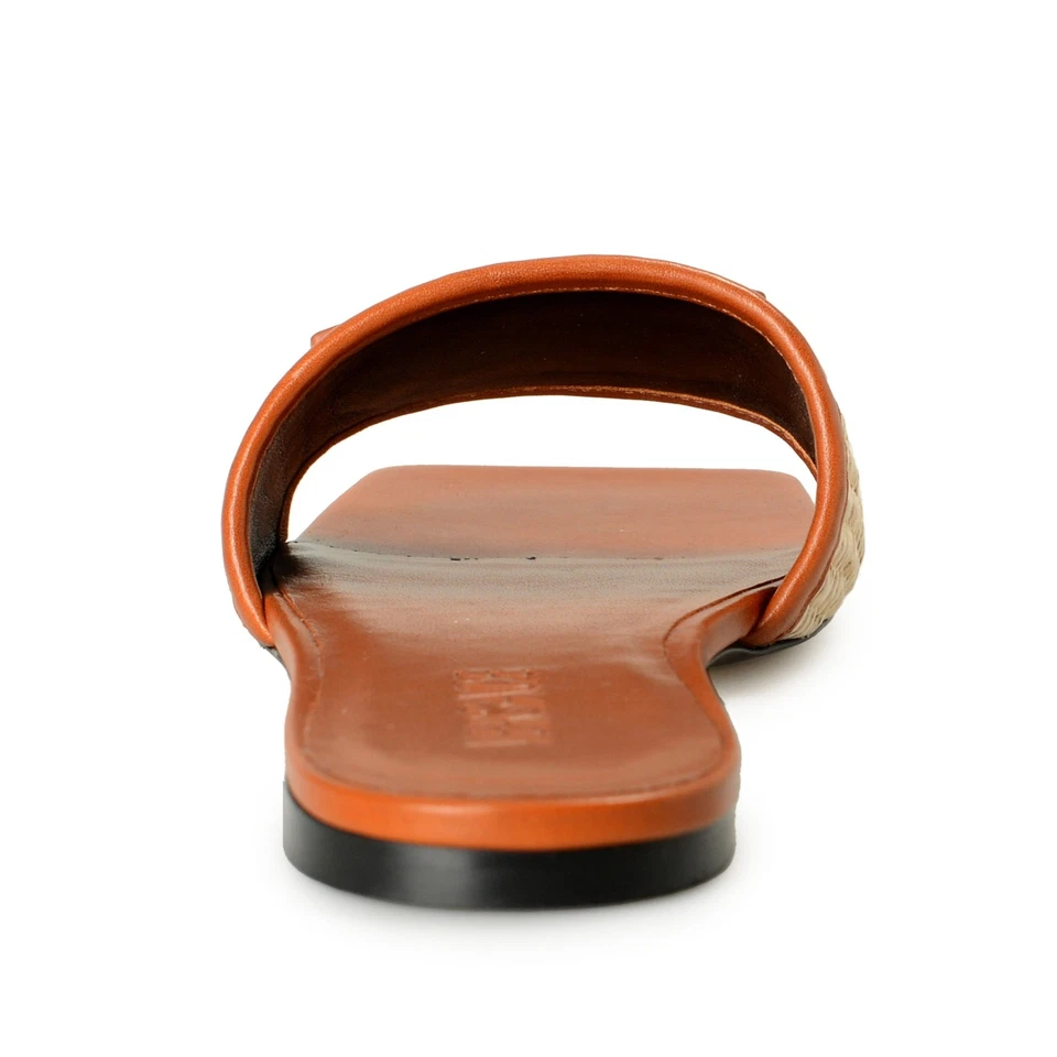 范思哲女式皮革标志凉鞋拖鞋穆勒鞋 US 9 IT 39 — 第 3/4 张图片