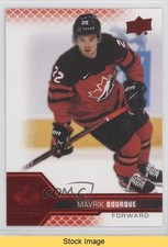 2022 Upper Deck Team Canada Juniors Men's U-20 Red Foil Mavrik Bourque READ a4p
