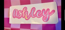 Personalized Name Vinyl Decal   Holographic Sticker   Car, Tumbler, Laptop, Gift