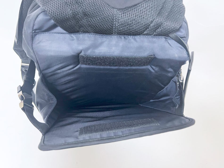 PRADA Rucksack Backpack Rucksack Nylon Saffiano Leather Navy 2VZ028 Used from ja thumbnail 9