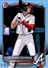 2025 Bowman Draft #BD-124 Conor Essenburg Sky Blue Border #/499