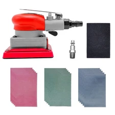 DATOUBOSS Pneumatic Palm Sander Square Air Random Orbital Sander for Car Waxi...