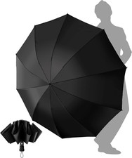 Automatic Windproof Travel Umbrella Compact Inverted Folding for Men Women
