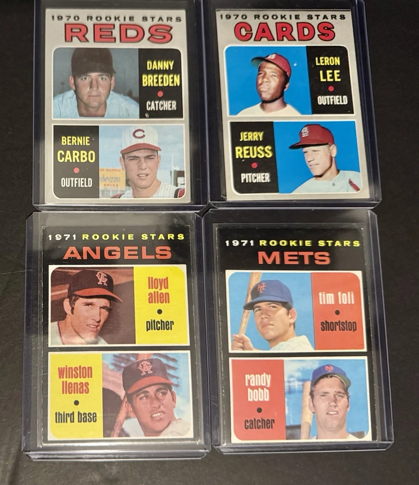 Lote de tarjetas de béisbol vintage de los años 70 (24 Topps + 1 Kellogg's 1973) muchas tarjetas de novato Foto 3 de 4