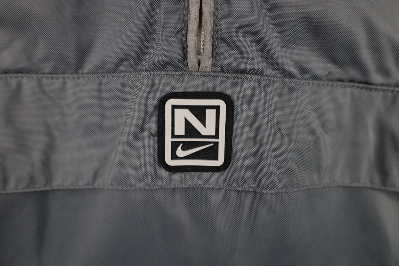 SACAI X NIKE Giacca Anorak Vintage anni 90 Y2K Nike Uomo L Travis Scott Mini Swoosh Riflettente Grigio