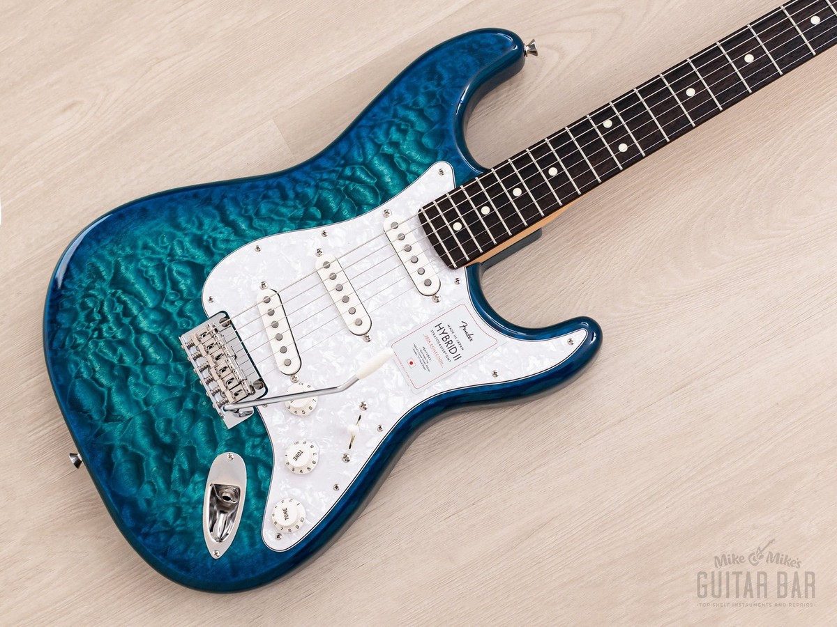 2024 Fender Hybrid II Stratocaster Quilted Maple Aquamarine
