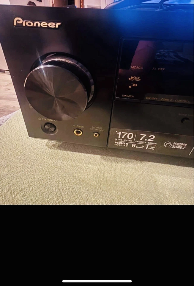This is a Pioneer Elite VSX-44 7.2 channel AV receiver. - Image 2 of 4