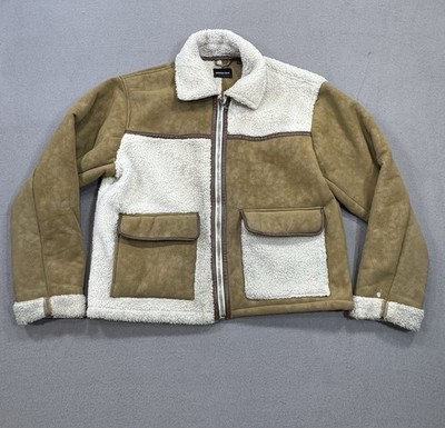 Standard Cloth Jacket Men's Size L Faux Fur Lining Urban Outfitters Color Block