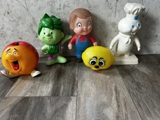 Vintage Rubber Squeak Toy Advertising Pillsbury Campbells Europet Green Giant