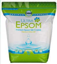 SaltWorks Ultra Epsom Bath Salt 18 lb USP Grade Magnesium Sulfate Unscented