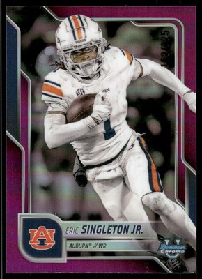 2025 Bowman Chrome University Fuchsia Refractors #186 Eric Singleton Jr. /225 FB