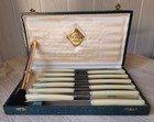Coffret de 12 couteaux de table vintage VERCOR - Manches ivoirine