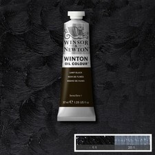 Winsor and Newton Winton Oil Colour 1.25 oz. Lamp Black