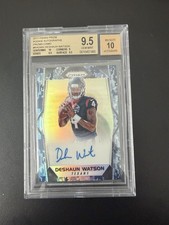 2017 Panini Prizm #279 Deshaun Watson CAMO Auto 01 /25 RC Rookie BGS 9.5 SP SSP