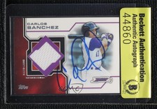 BAS 2013 Pro Debut Minor League Materials Yolmer Sanchez Carlos Authentic 3c7