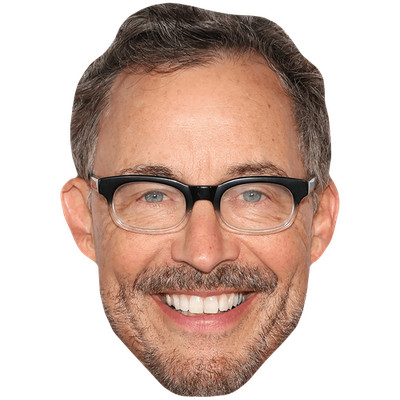 Tom Cavanagh (Brille) Großer Kopf. Größer als das Leben Maske.