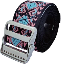 Gait Belt Transfer Belt with 2-Inch Soft and Comfortable Jacquard Webbing for Ca