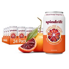 Spindrift Sparkling Water Blood Orange Tangerine Flavored Made with Real Sque...