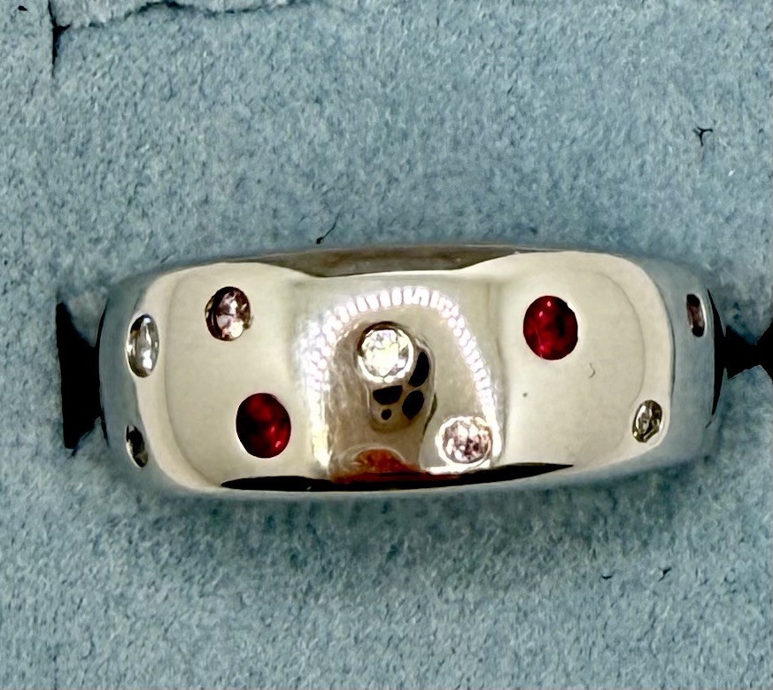 Epiphany 925 Sterling Silver  Ring Multi stones M… - image 1