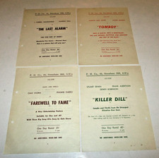 4 x Double Sided Rare 1940s - 1950s  British Cinema Movie/Film Rental Flyers (9)