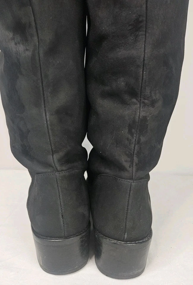 Botas Stuart Weitzman Reserve elásticas negras de gamuza sobre la rodilla para mujer 10 Foto 4 de 4