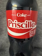 Share a Coke with   Priscilla   2025 Personalized Gift Coca~Cola Bottle 20oz