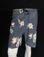 Rip Curl Mirage Gray Base Color Floral Boardshorts, A Grade, Men's Size 36