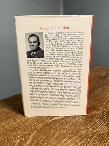 After Fifteen Years by Leon Jaworski 1st Edition Hardcover 1961 Nazi War - Picture 3 of 15