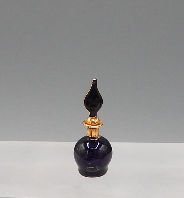 Vtg Francis Whittemore Glass Perfume Bottle Artisan Dollhouse Miniature 1:12