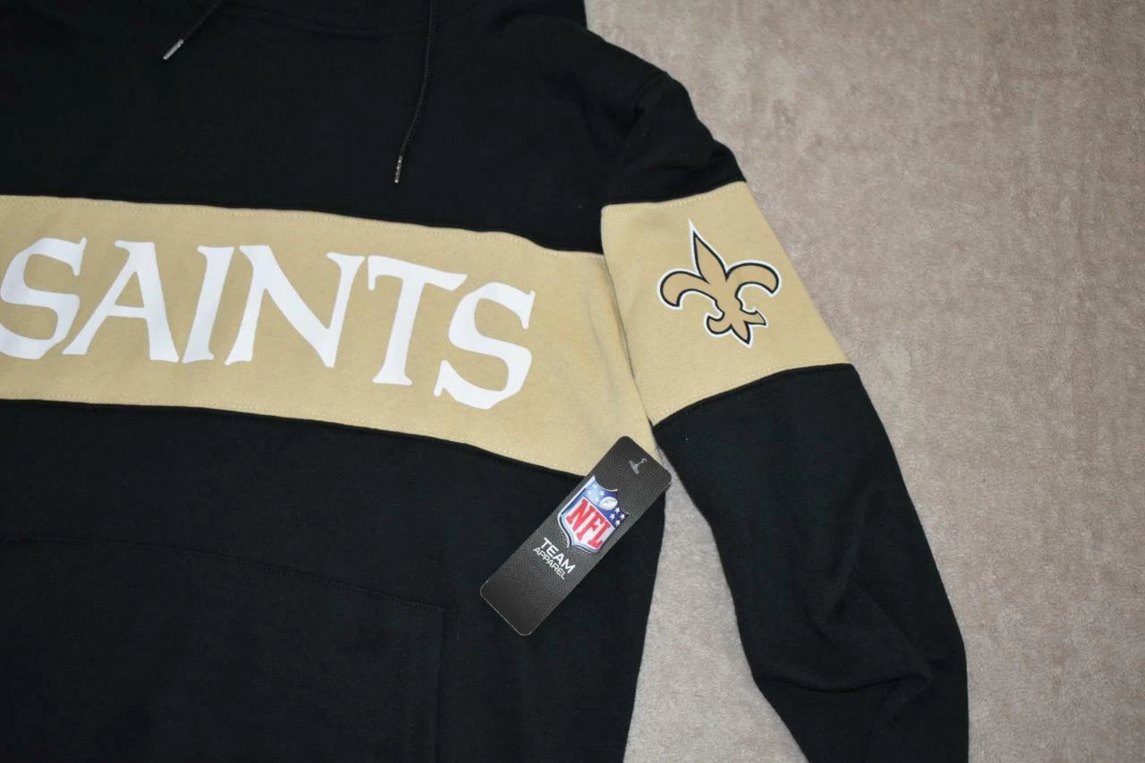 VETEMENTS Felpa con cappuccio uomo New Orleans Saints NFL abbigliamento squadra nuova con etichetta