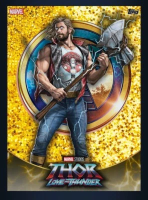 Topps Marvel Collect MCU Legacy Collection Love & Thunder Gold Thor #1 - Photo 1/3