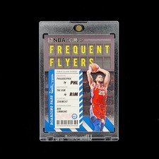 Ben Simmons - 2020-21 NBA Hoops Basketball Frequent Flyers Insert Card 76ers #10