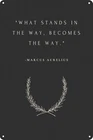 Marcus Aurelius Quote Art Poster Retro Metal Tin Sign Vintage Aluminum Sign - Ph