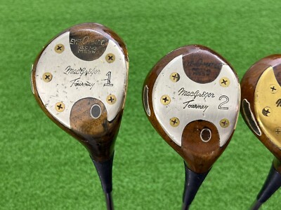 【名器・超美品】MacGregor Eye-O-Matic Tourney MacGregor Golf Tourney Eye-O-Matic M55W Persimmon 1 2 3 4 WOOD SET