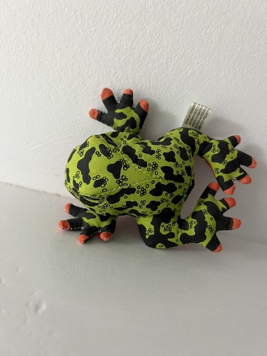 DART FROG Determined Productions 1992 Vintage Beanie Plush Toy Animal - Picture 10 of 11