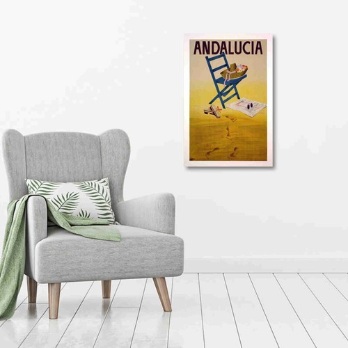 Vintage Travel Poster - Andalucía, Spain - Beach Print - Picture 9 of 9