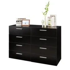 Double Dresser for Bedroom Storage Tower Clothes Organizer Chest of Drawers