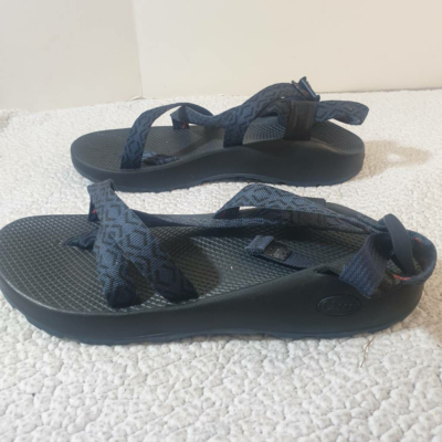 Chaco Z/2 Mens Sandals Size 11 Black & White Geometric Pattern Adjustable Strap Chaco Mens Z/2 Sport Sandals Black Geometric Adjustable  main image 3