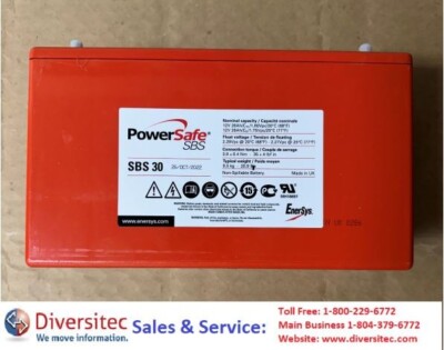 SBS-30 VRLA 12.0V 30ah Battery (NEW)