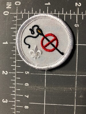 No Sew Patrol Patch Needle Thread Iron On Backing Sewing Busters Boy Scouts BSA