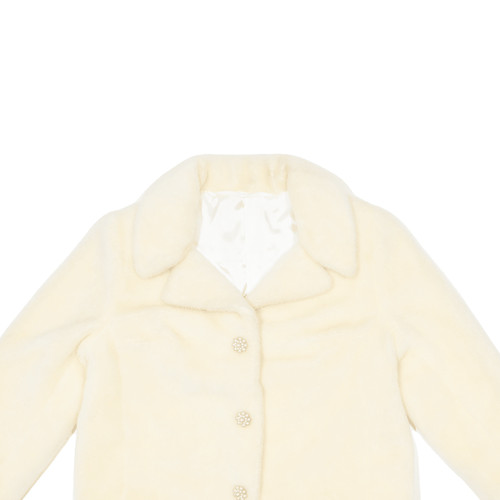 Vintage Girls Blazer Jacket Cream 90s M - Picture 2 of 6