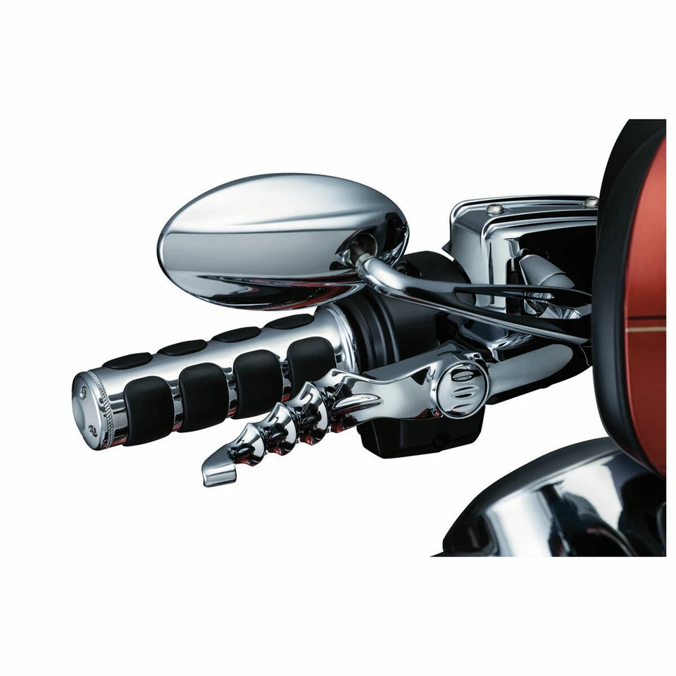 Хромированные рукоятки 1 дюйм для мотоцикла Harley Davidson Honda Suzuki - Изображение 2 из 4