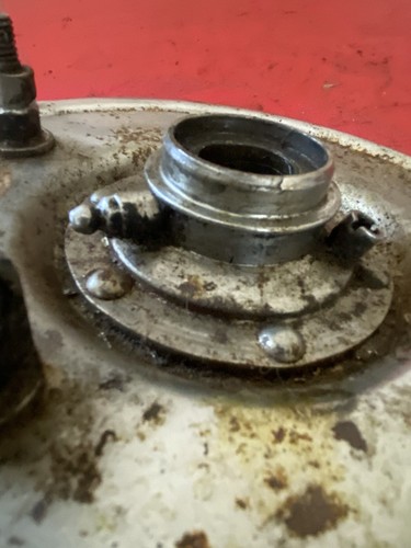 Vintage Harley OEM Knucklehead Flathead Chrome Springer Front Brake Drum 850A - Bild 3 von 12