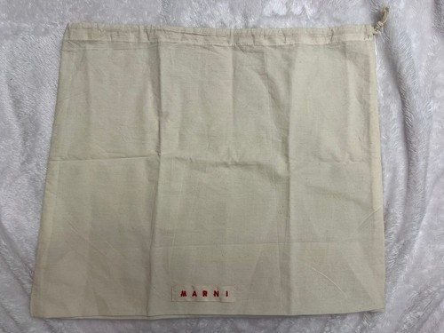 Marni Authentic Cream/Beige Storage Travel Dust Bag Drawstring 18” X 15.5” Med