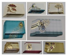 10X SHAGUN SMALL / MONEY DESIGNER GOLDEN WORK ENVELOPES