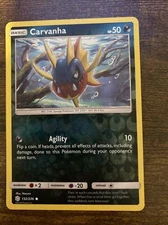 Carvanha | Reverse Holo | NM | Cosmic Eclipse 132/236 | Common | Pokemon