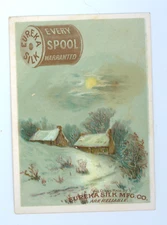 Vintage Victorian Eureka Silk Spool Thread Trade Card farmhouse