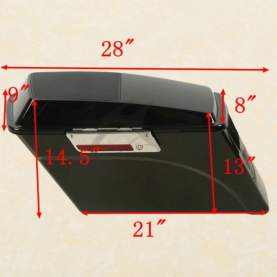 Saddlebags Speaker Lid Latch Key Fit For Harley Touring Road King Glide 94-13 - Image 2 of 4