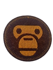 BATHING APE - MILO - BAPE HEAD - EMBROIDERED IRON-ON/Sew-On PATCH
